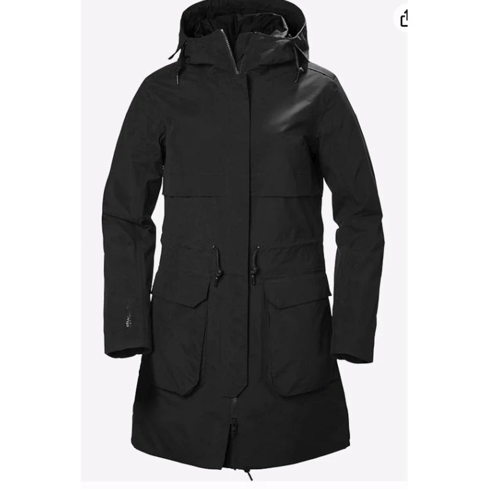 Helly Hansen Boyne Insulated Parka 2.0 Womens Black Hooded Waterproof Coat